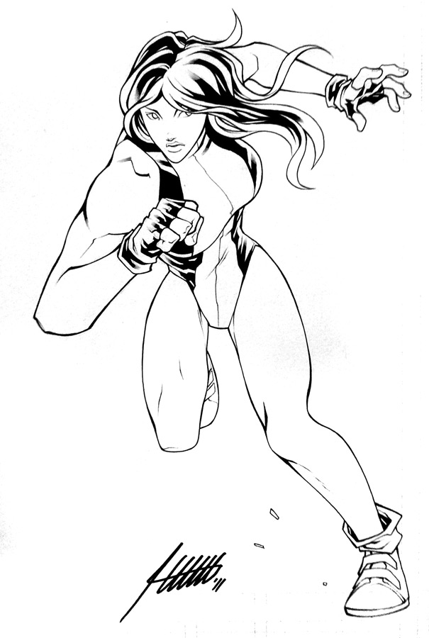 shehulk colouring pages